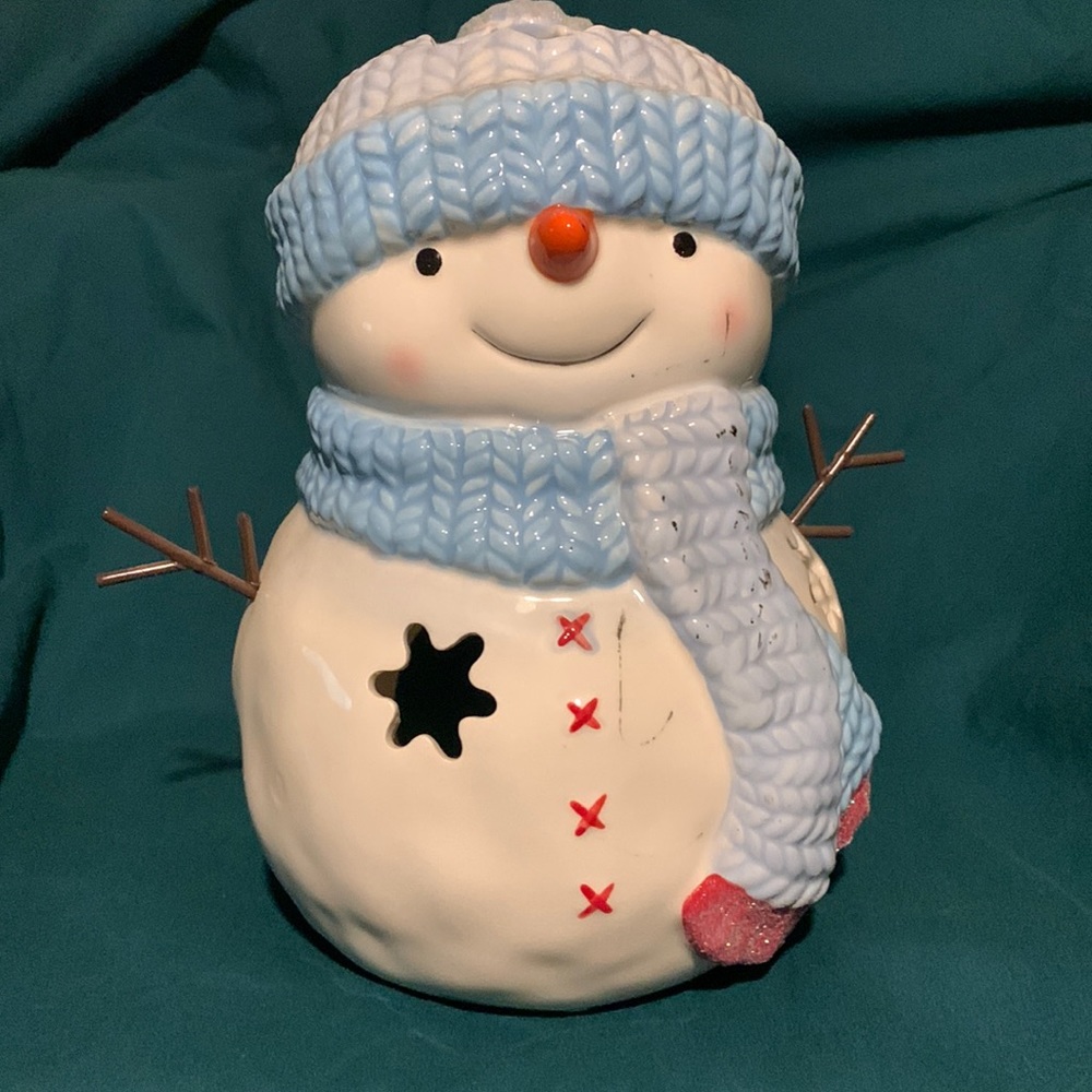 Snowman tea light